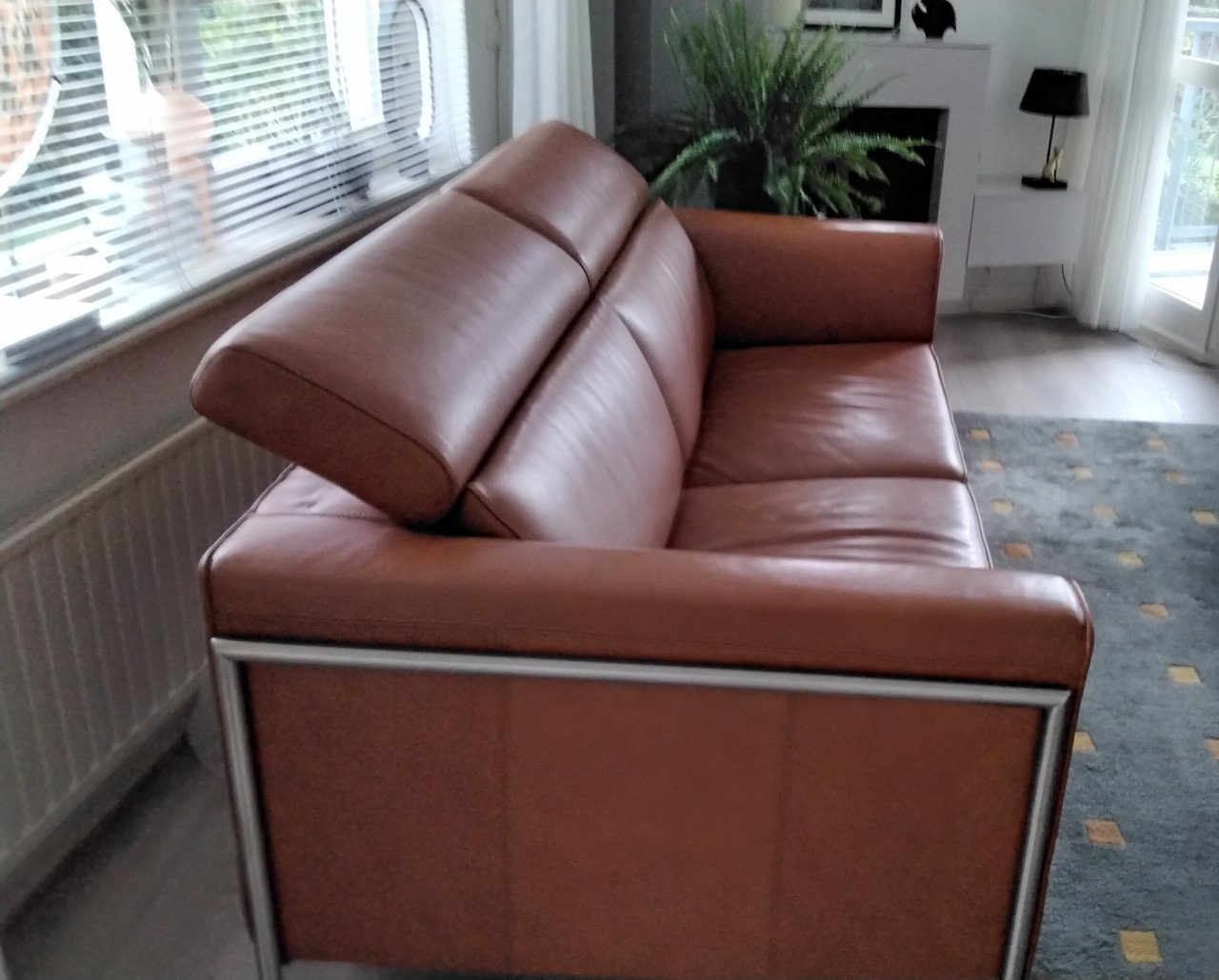 Z.g.a.n. leren bank