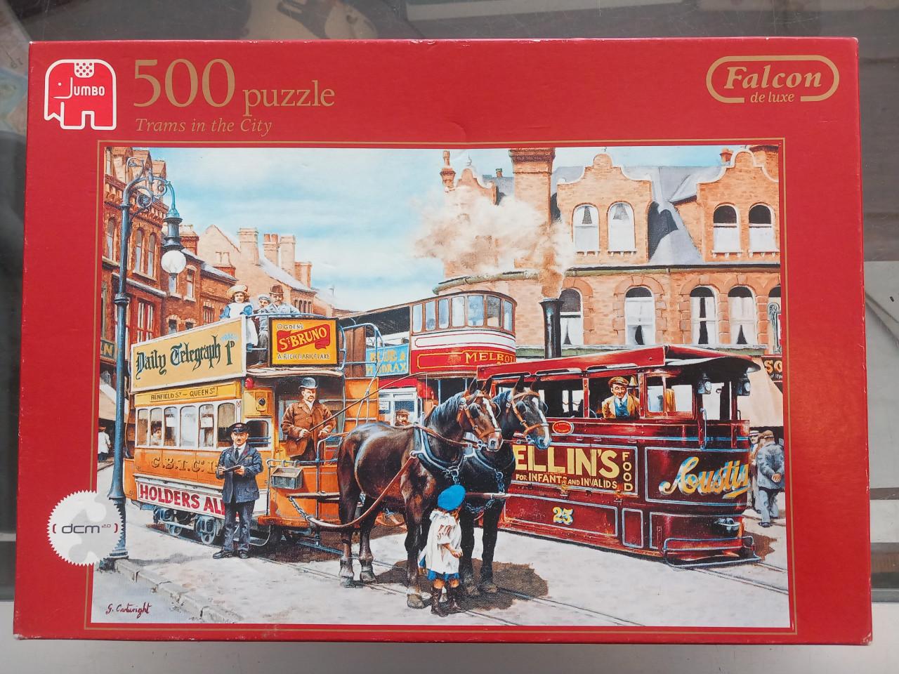 Puzzel Trams in the city