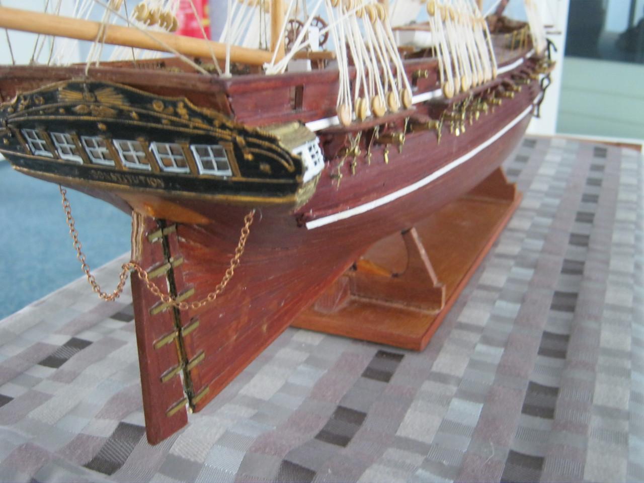 Modelschip Constitution.