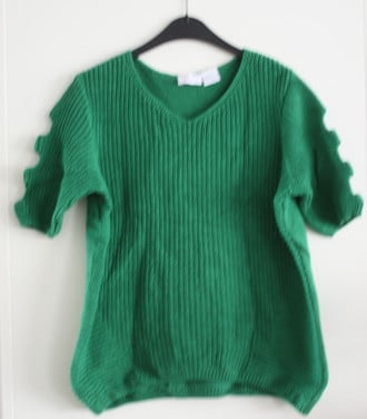 Groene gehaakte trui maat 40