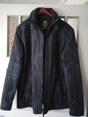 Leren  Heren winterjack maat L.