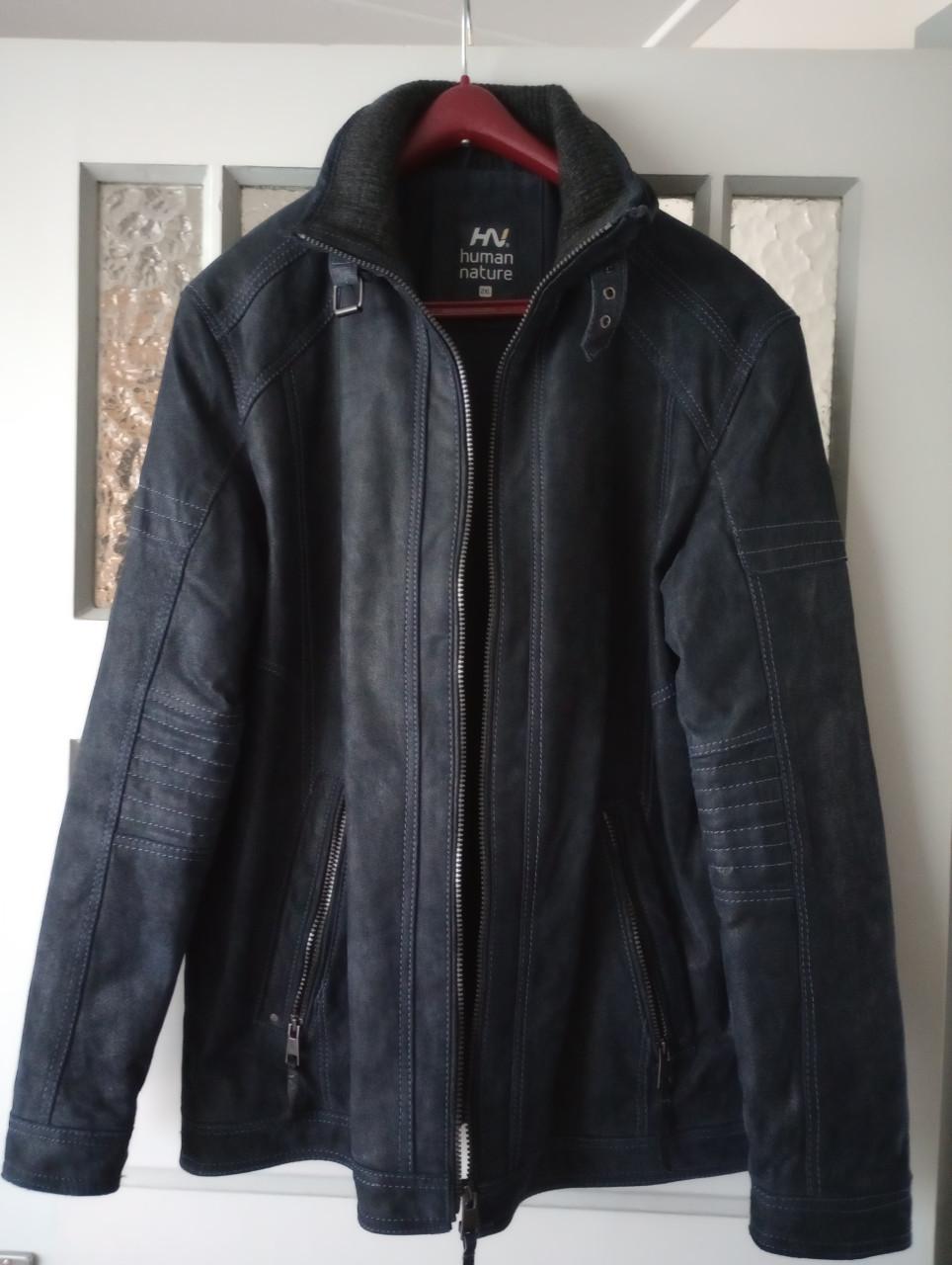 Leren  Heren winterjack maat L.