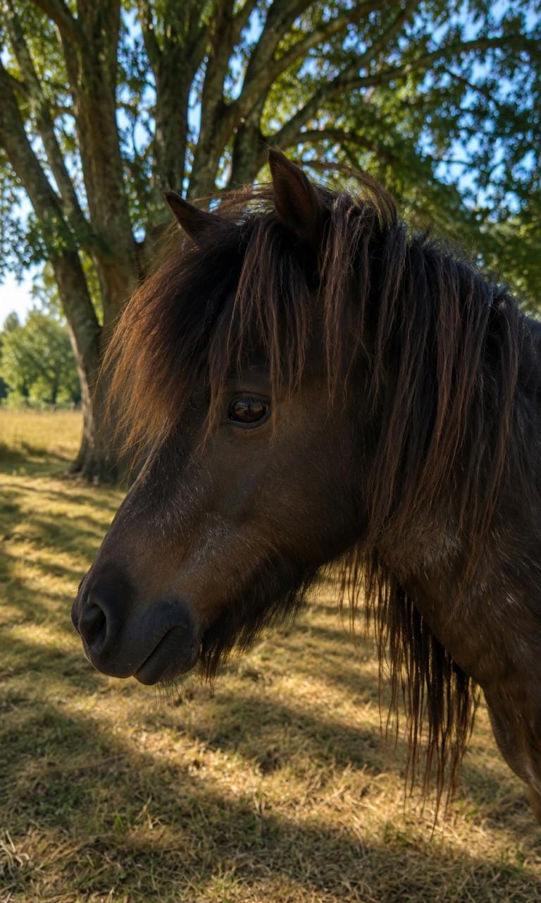 Lieve shetlander merrie