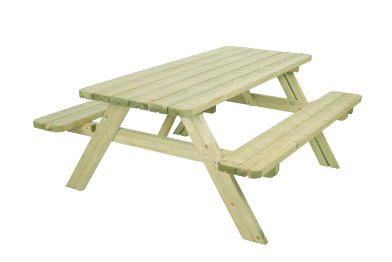 Picknicktafel Lussuoso 180 cm met afgeronde hoeken