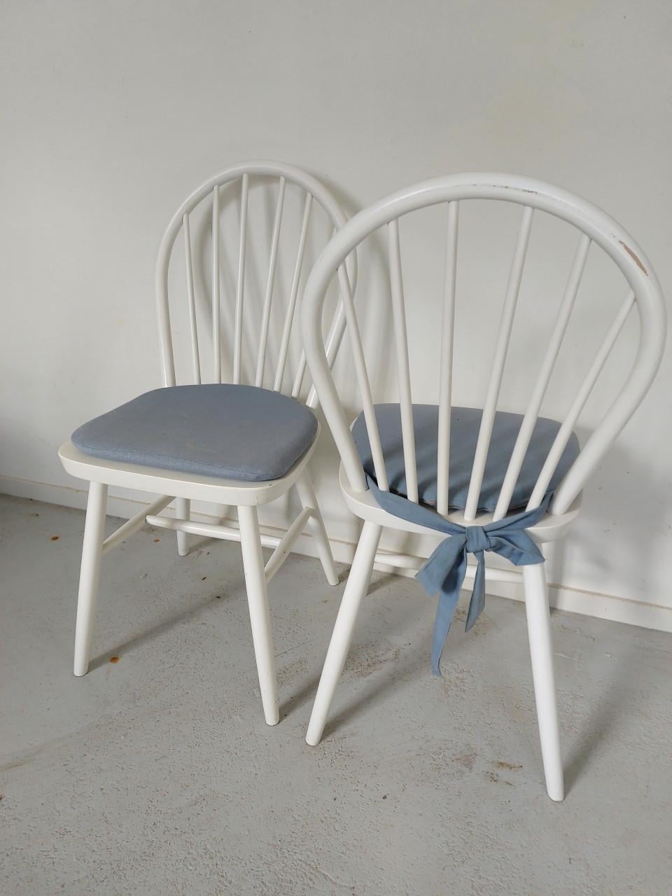 2 stoelen met kussens