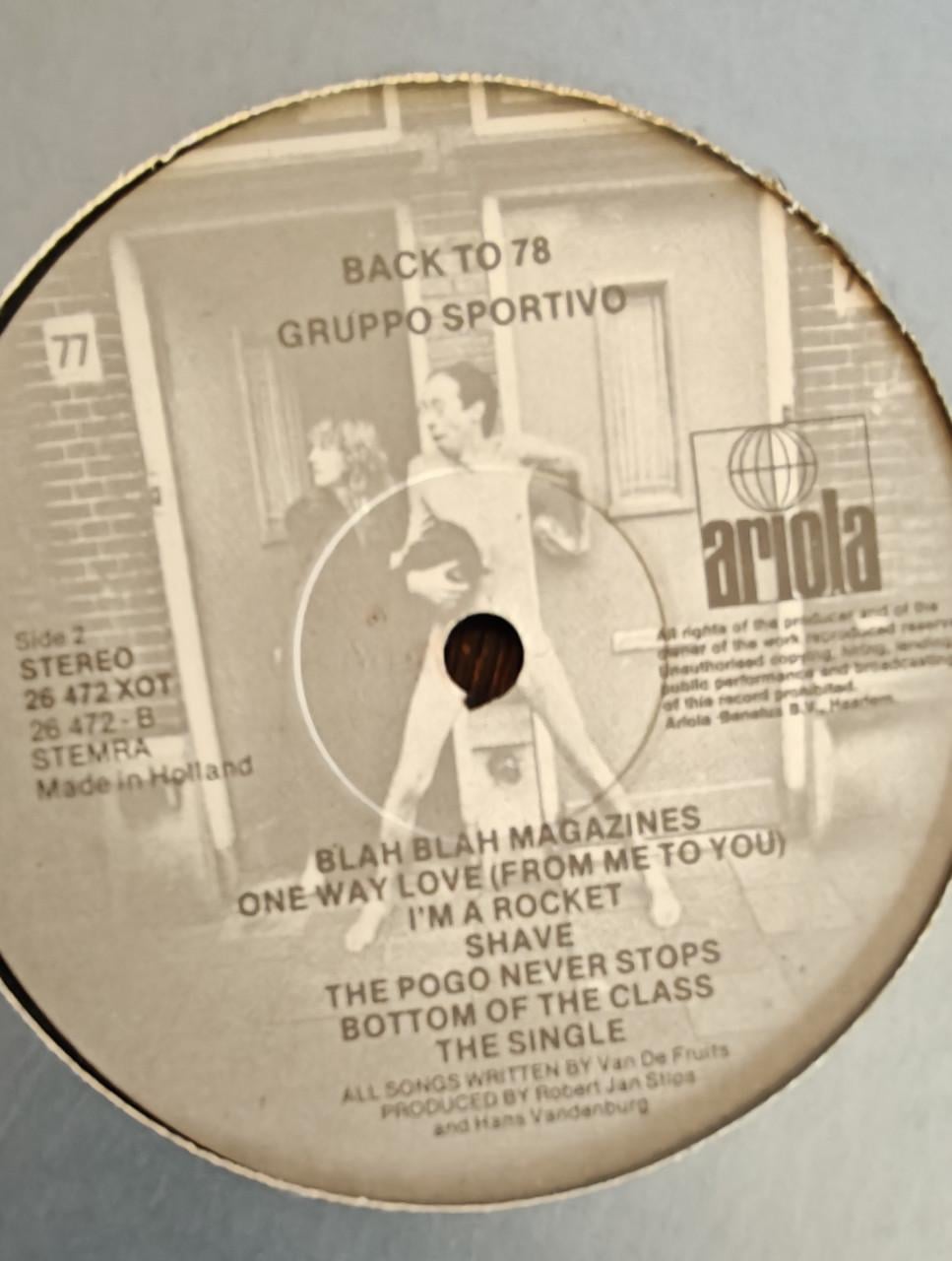 Te Koop LP Gruppo Sportiva – Back To The 78