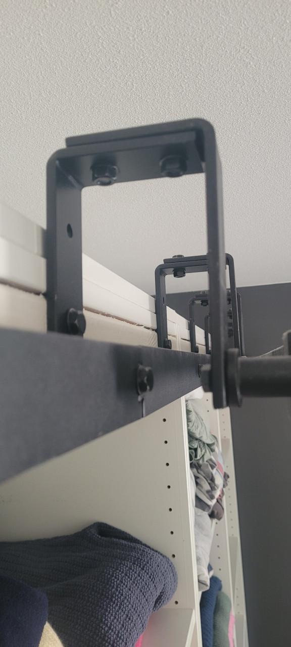 Industrieel schuifdeursysteem – 5 meter rail – 8 hangrollers