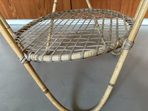 Vintage rotan tafeltje