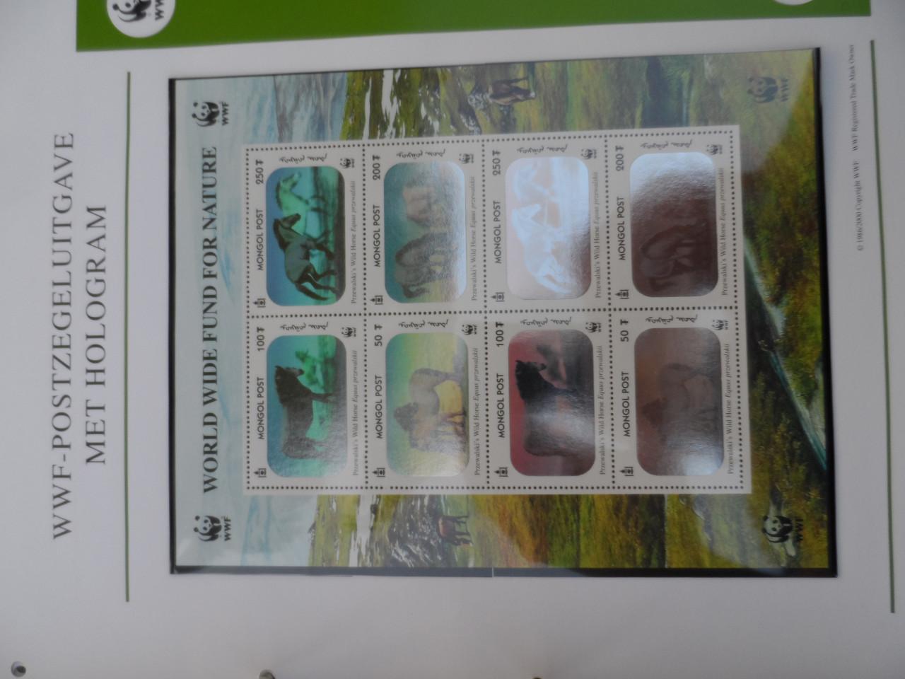 WWF maximumkaarten , FDC en postzegels en Hologramvel