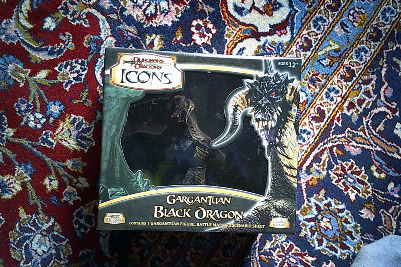 Dungeons & Dragons ICONS - Gargantuan Black Dragon - limited edition -
