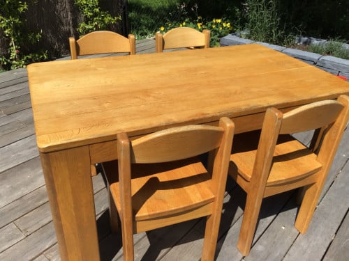 Eettafel met 4 stoelen