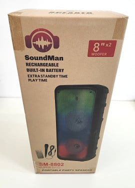 De Soundman SM-8802 Party Box: Krachtig Geluid, Lichteffecten en Karaoke