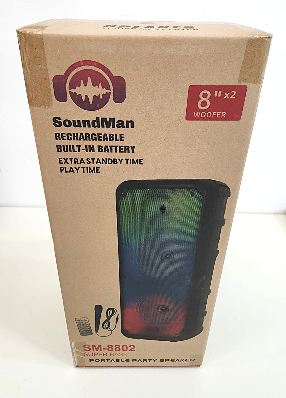 De Soundman SM-8802 Party Box: Krachtig Geluid, Lichteffecten en Karaoke