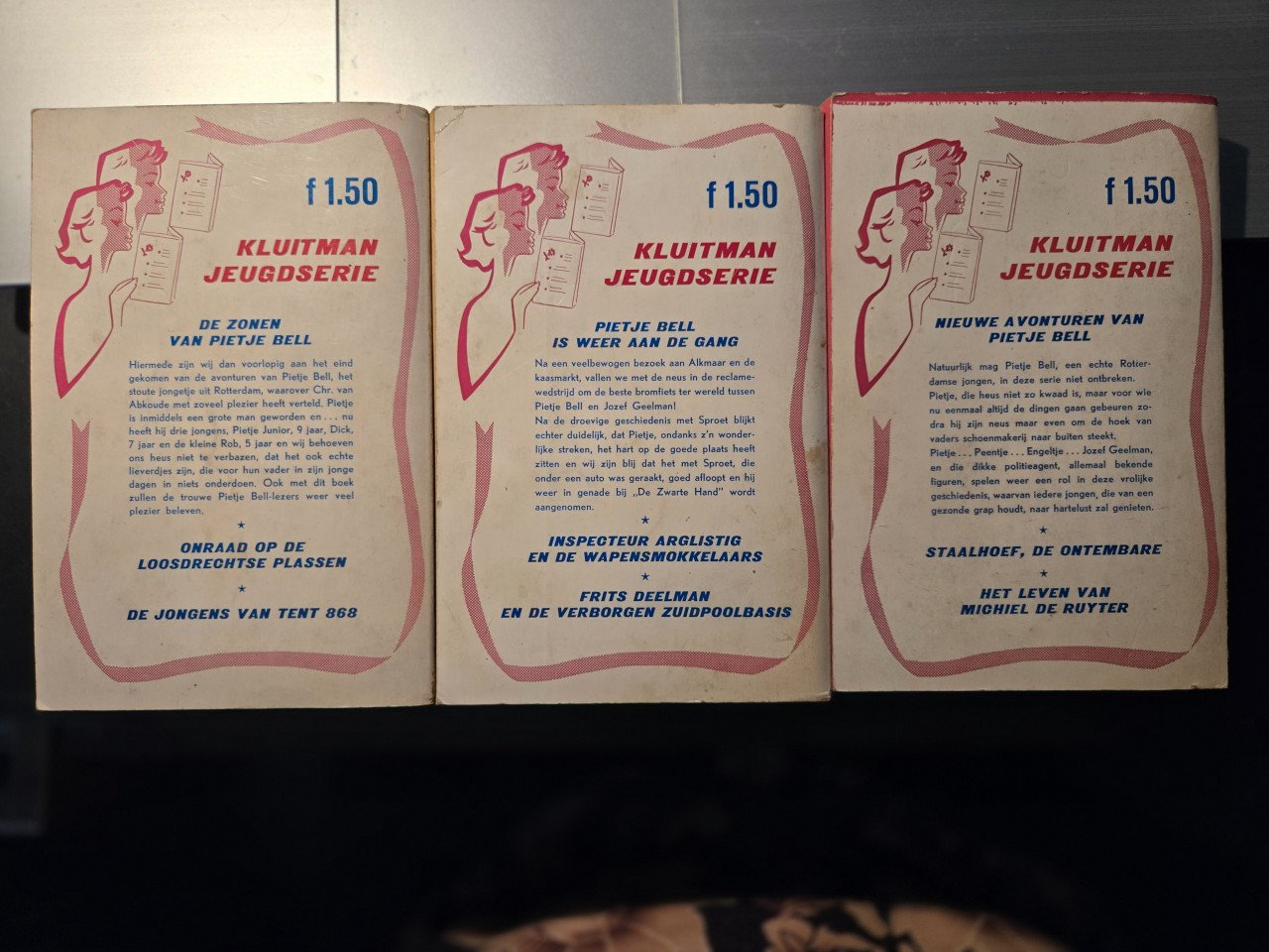 3 Boekjes Pietje Bell '60 in nette staat