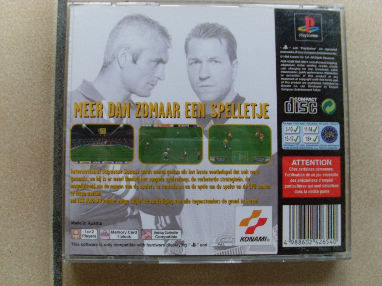 International Superstar soccer pro 98 Playstation
