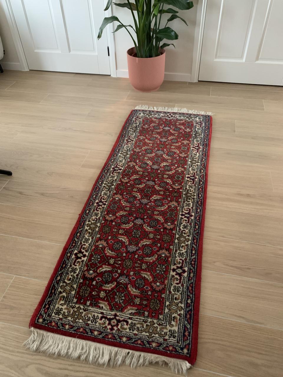 ✨Super Leuk Handgeknoopt Vintage Lopertje✨182 bij 67 cm✨