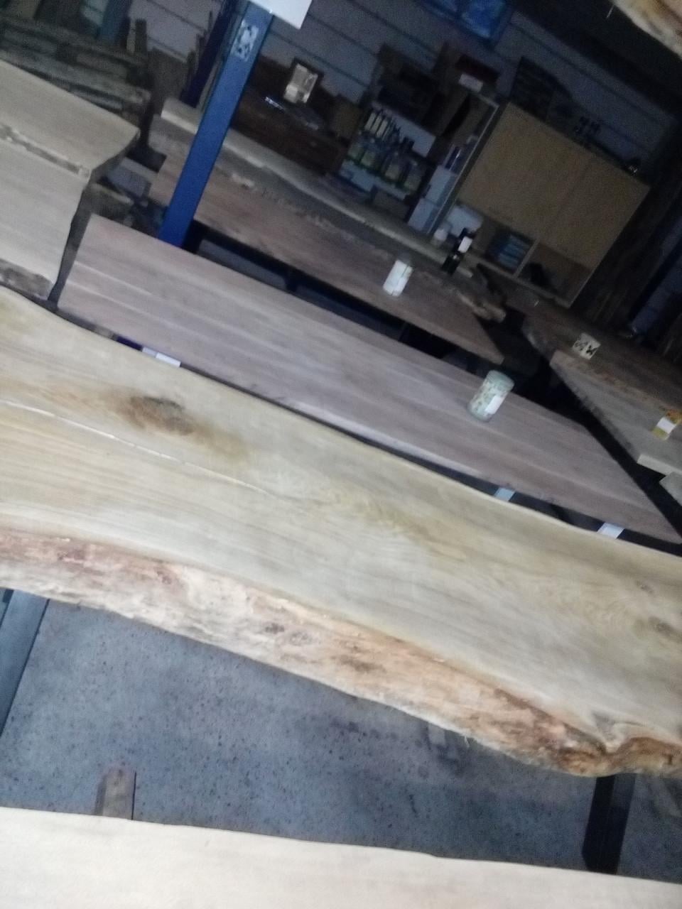 Boomstamtafels, tafelbladen planken