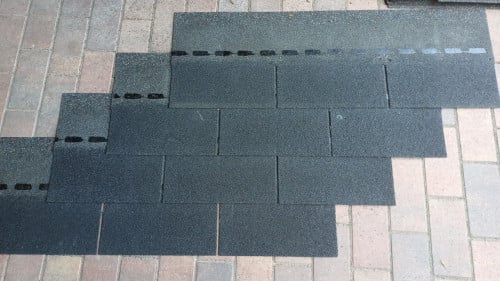 Zwarte bitumen shingles