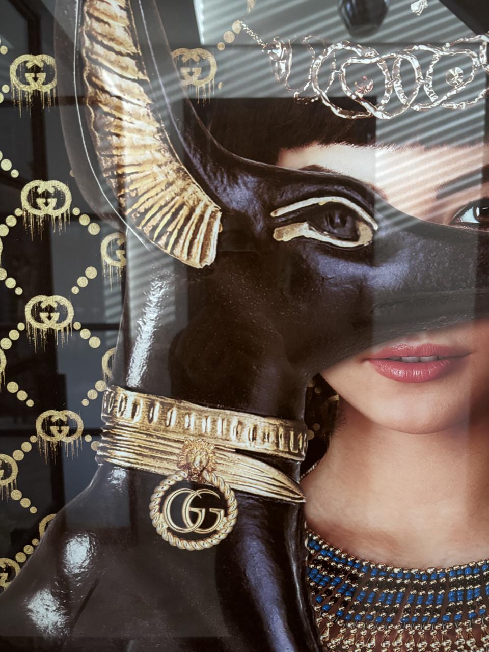 Poster Gucci op glas