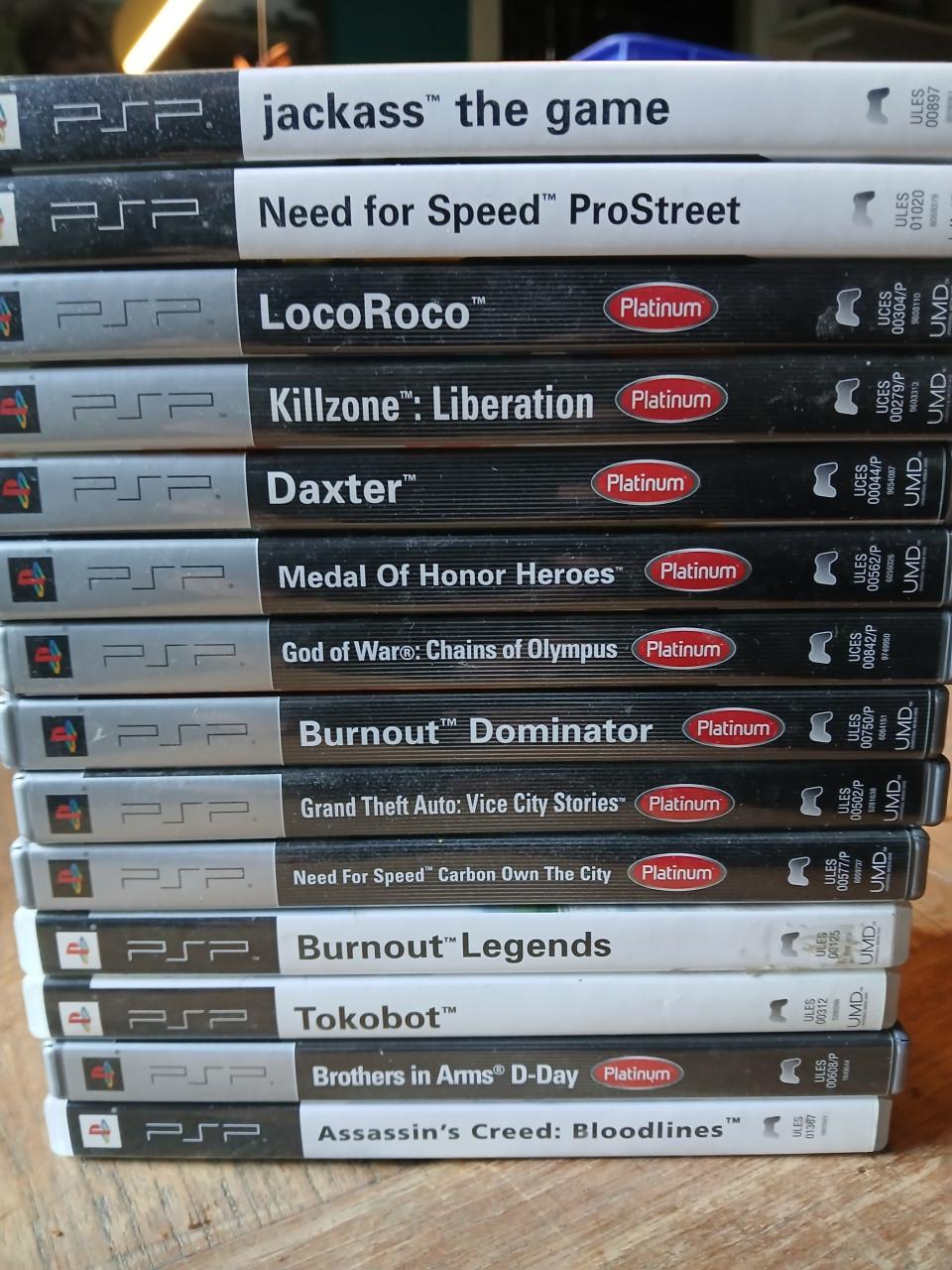 Psp met 14 spellen