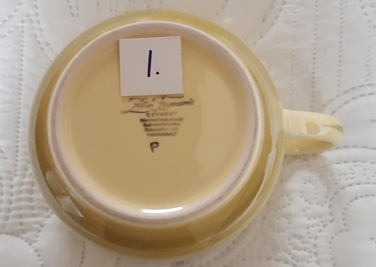 Kip en haan servies: 1 soepkop + 1 schotel