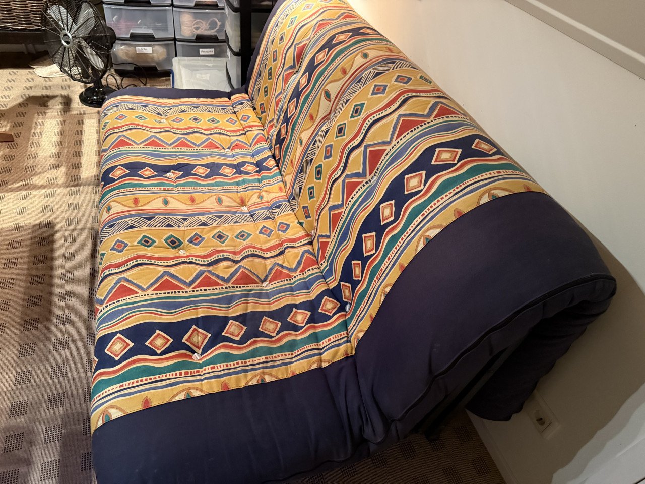 Bedbank futon met onderopslagbak