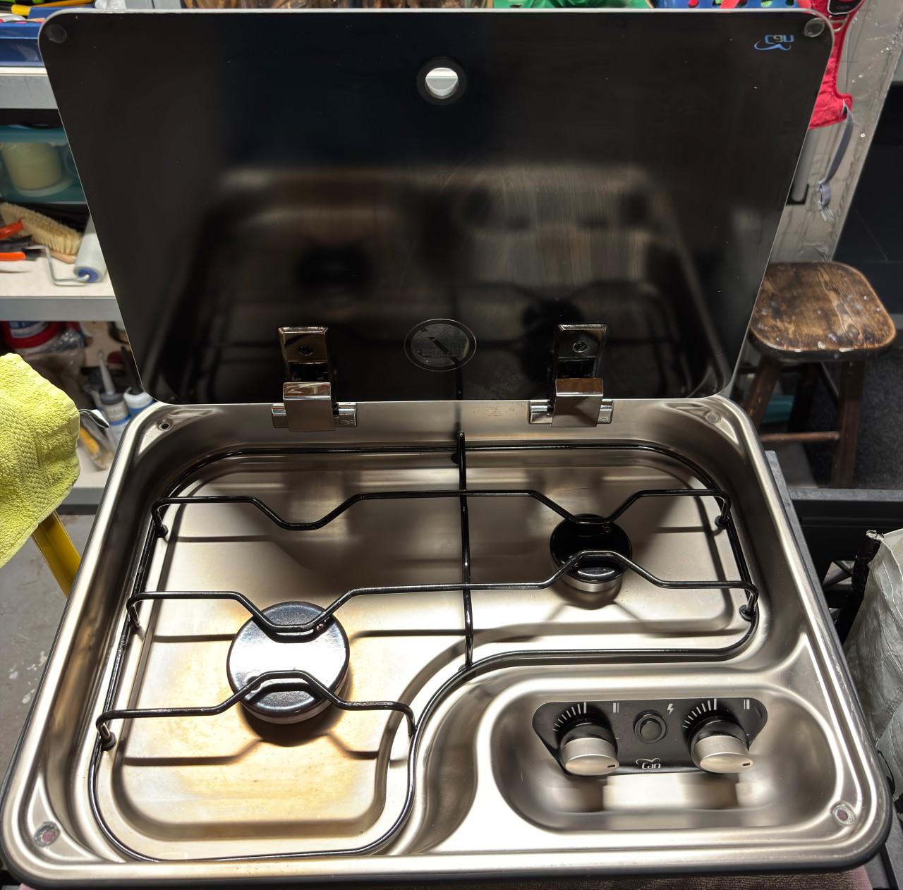 Inbouw gas kooktoestel camping