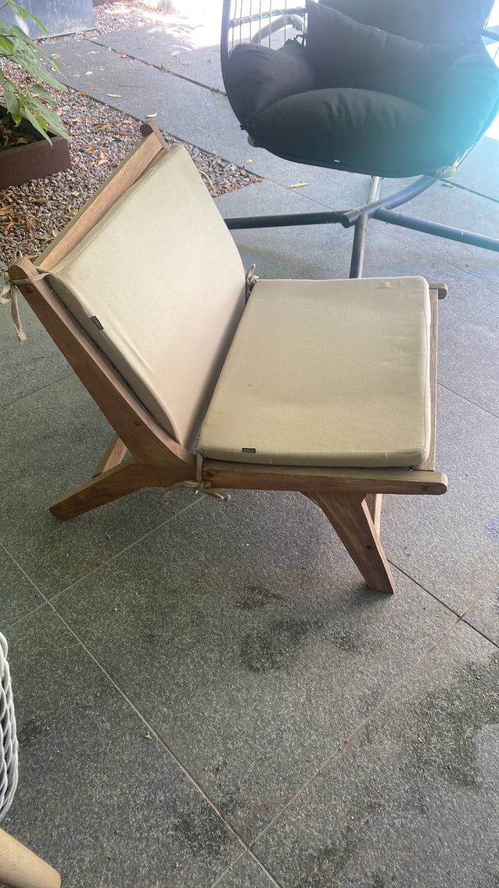 Lounge stoel hout