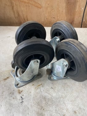 Zware bokwielen van tente 125/87,5-50