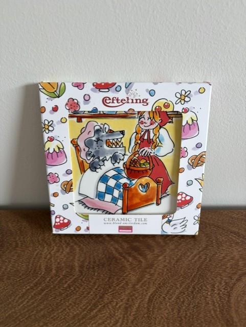 Blond Efteling | keramische tegel 13cm | Roodkapje