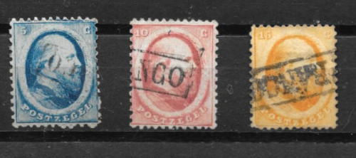 Nederland Nvph 4 t/m 6 gebruikt