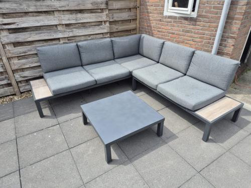 Aluminium Loungeset 230 x 230 cm (bezorging mogelijk)