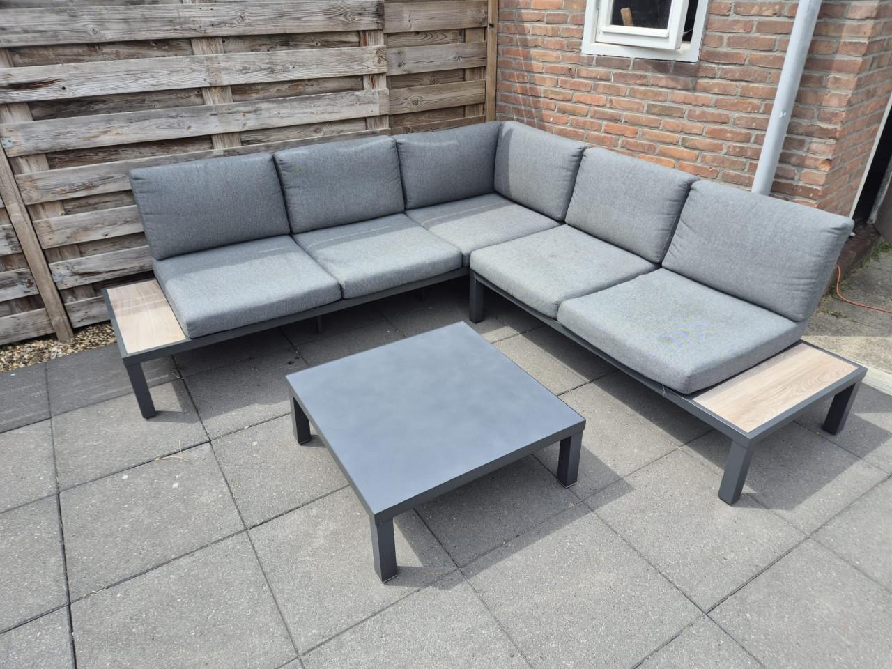 Aluminium Loungeset 230 x 230 cm (bezorging mogelijk)