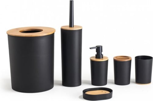 6 Delige Badkamer set Mat Zwart
