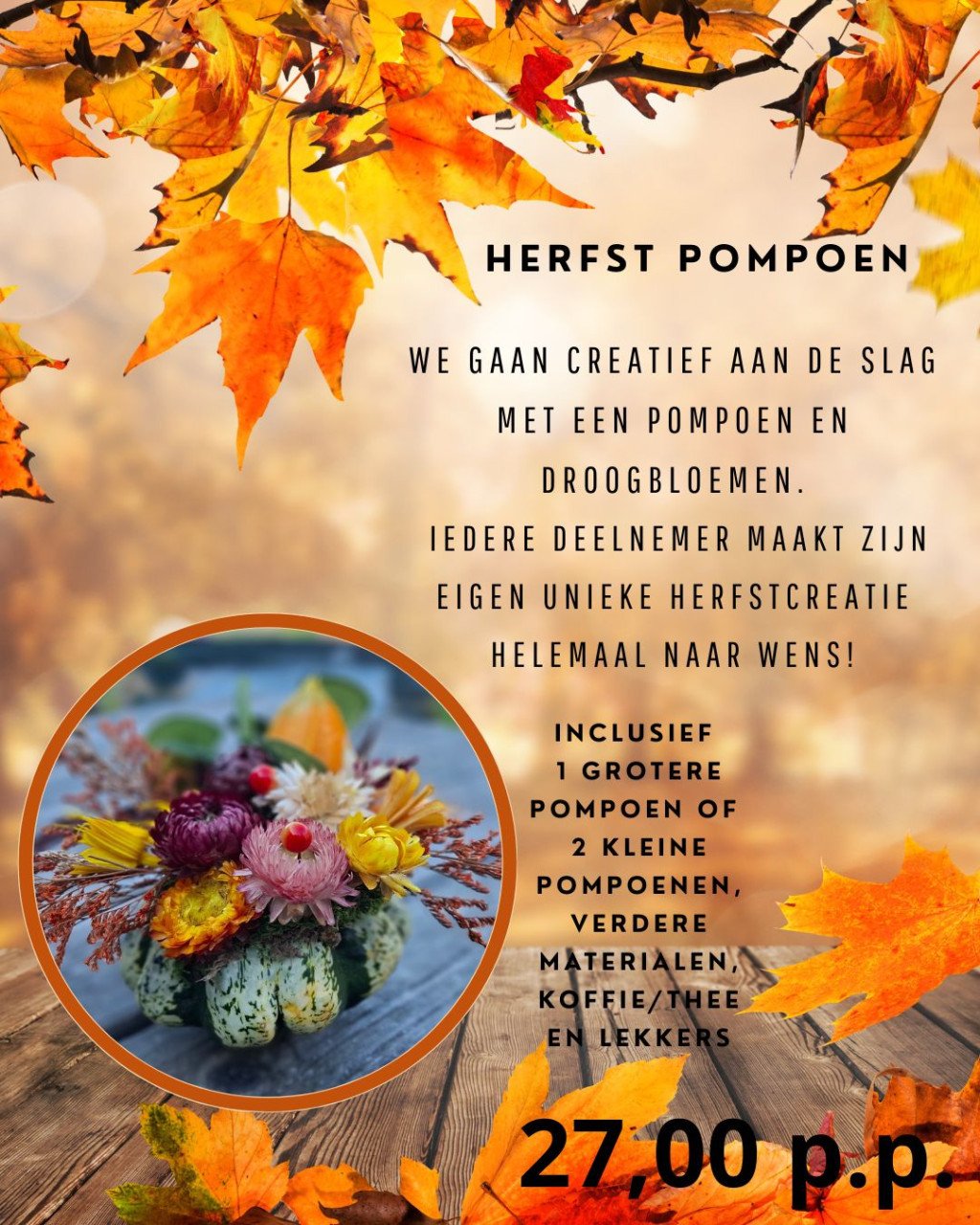 Woensdag 15 oktober 19:00-21:00