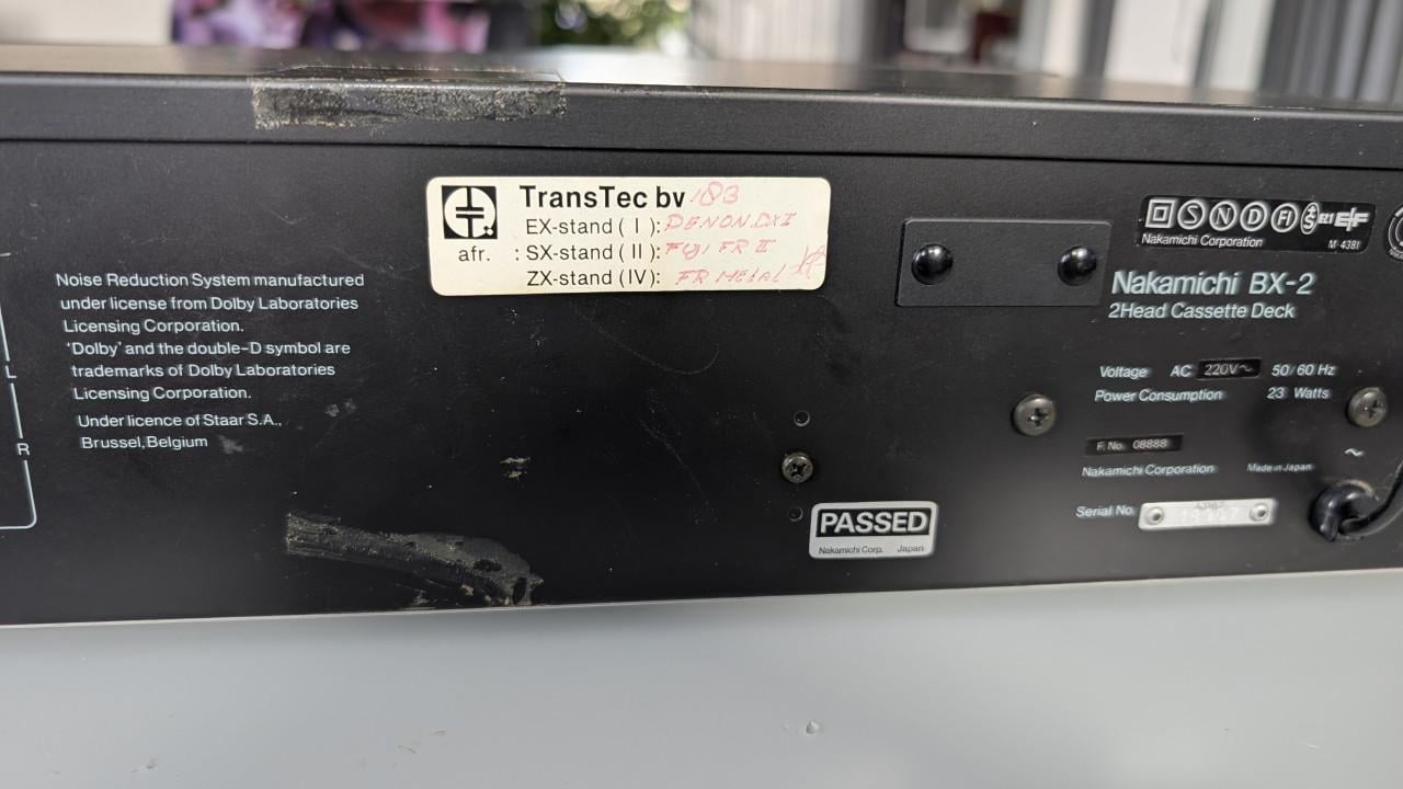 Nakamichi BX 2 vintage Cassette deck