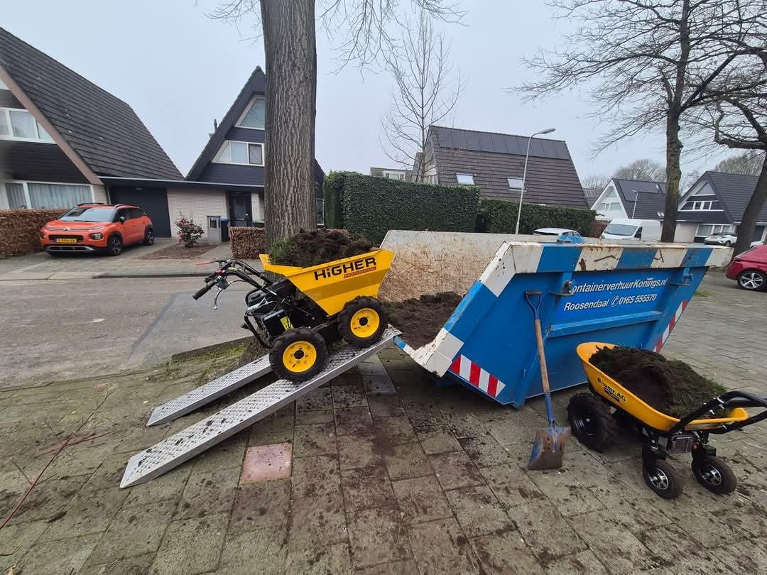 Tuinonderhoud/afvalophalen/ minigraver