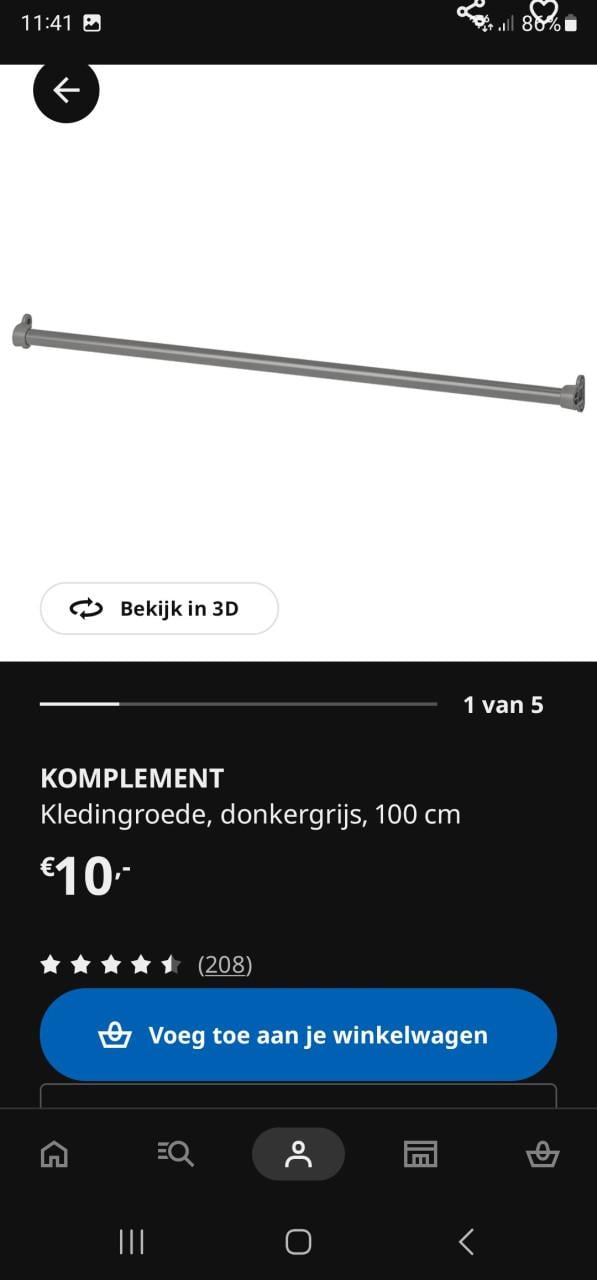 Kledingkast PAX/BERGSBO