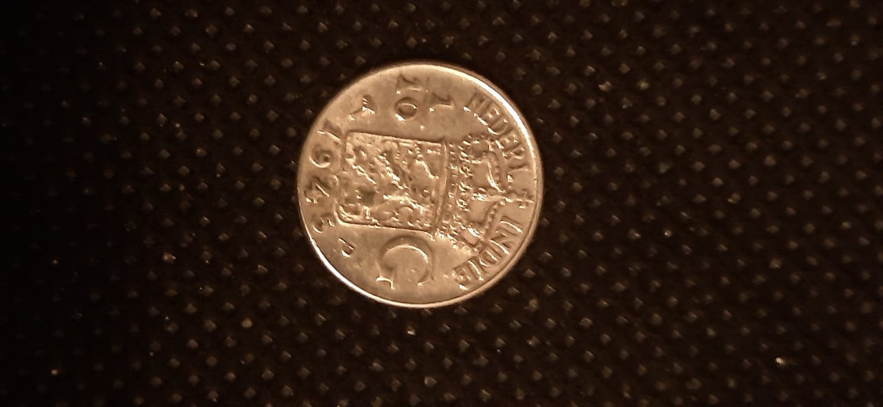 Nederlands-indie 1/10 gulden zilver