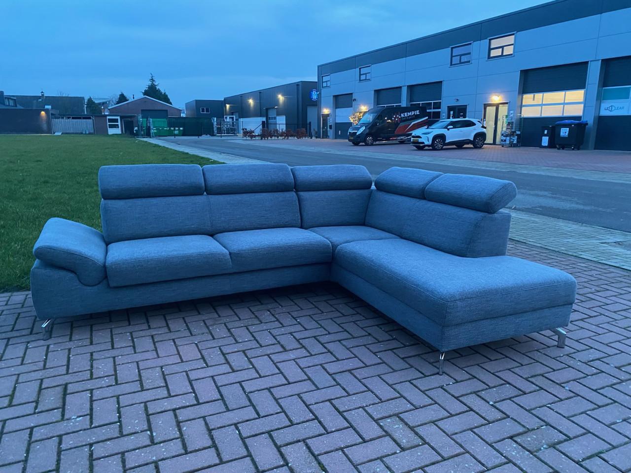 GRATIS LEVERING HEEL NL Montel Grijze Hoekbank