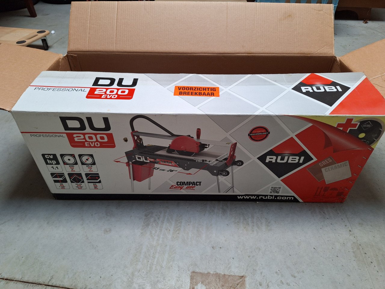 Rubi DU-200 EVO Tegelsnijder