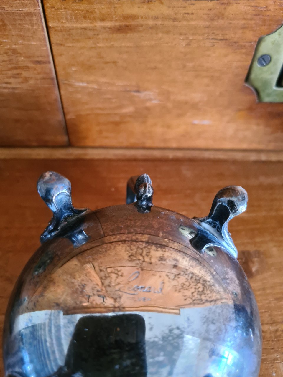 Vintage suikerpot van Leonard Silver