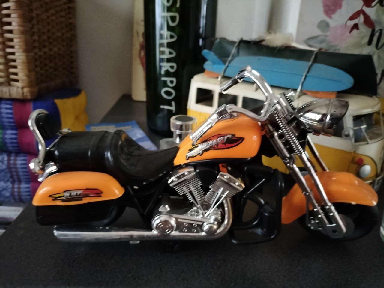 Plastic Harley motor
