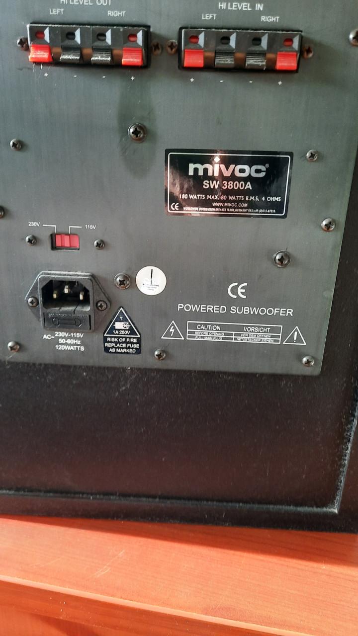 Mivoc Subwoofer SW 3800 A