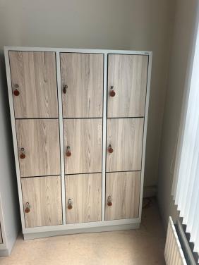 2 lockers met sleutels, h180x d50x b120
