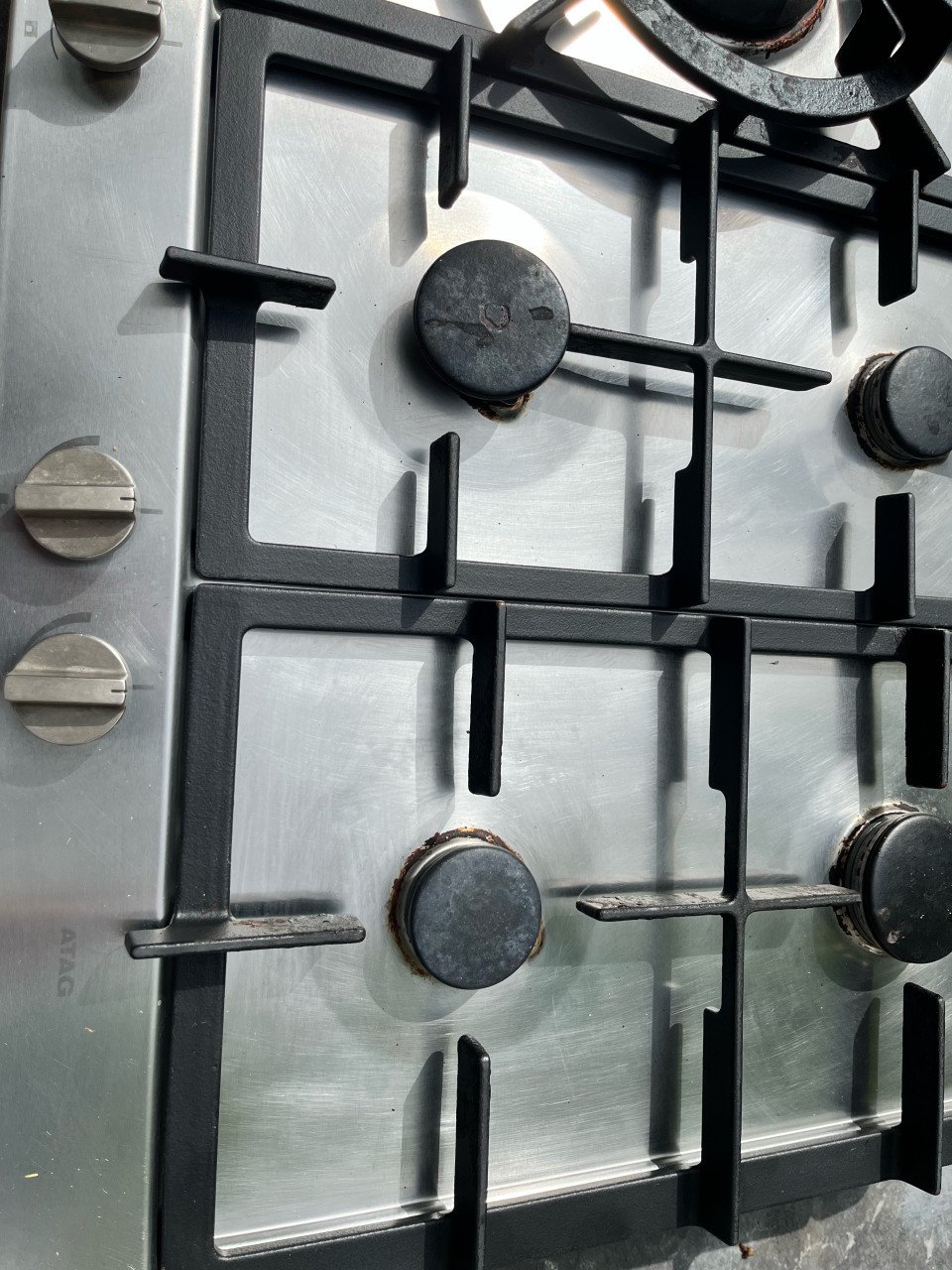 5 pits gaskookplaat met wokbrander inbouw ATAG