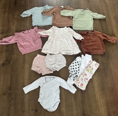 Kledingpakket maat 62 (12 stuks)