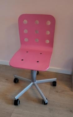 Ikea roze bureastoel
