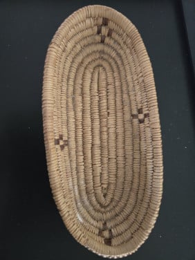 Geweven spiraalmand 19.5x9.5 cm