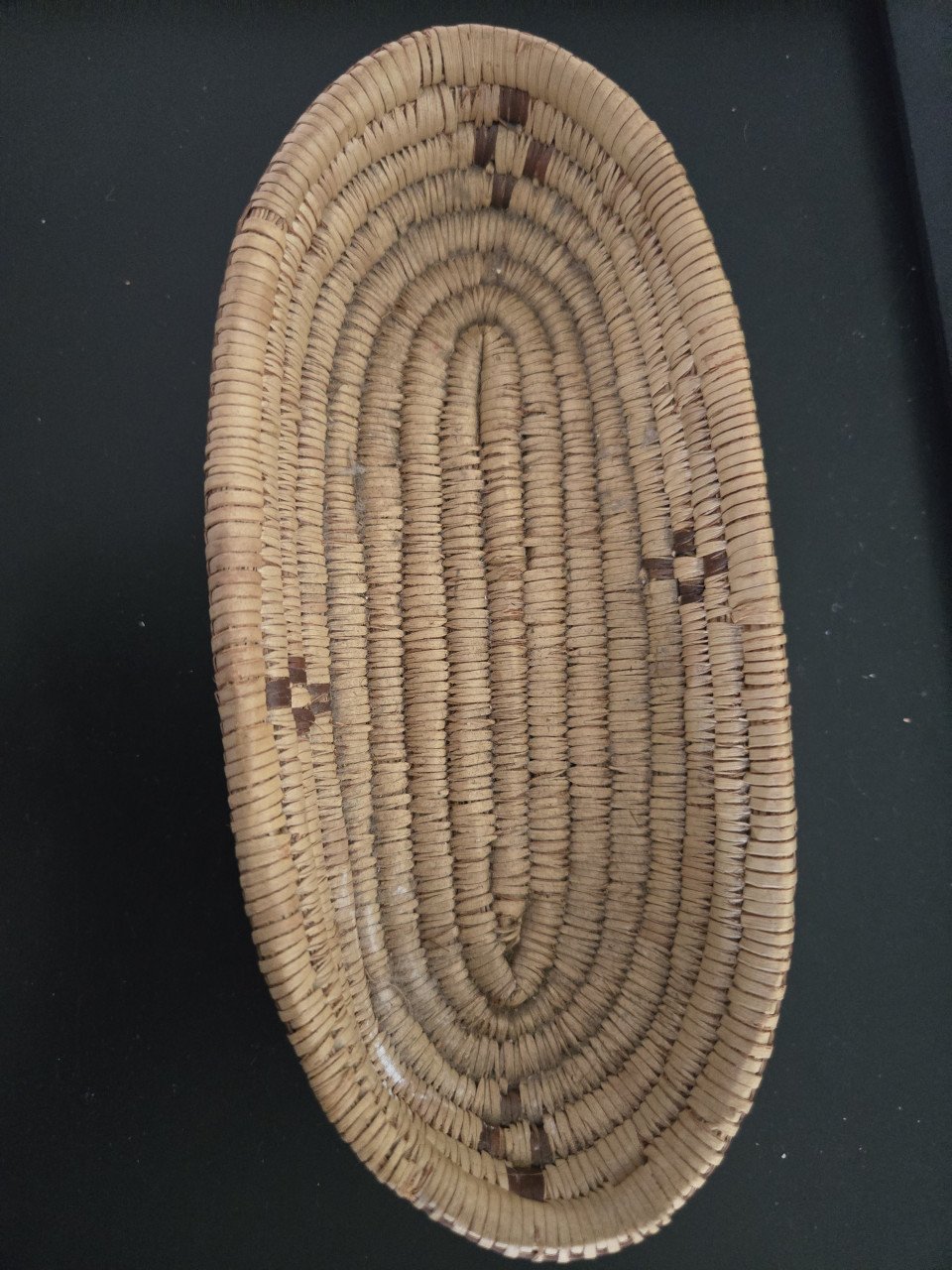 Geweven spiraalmand 19.5x9.5 cm